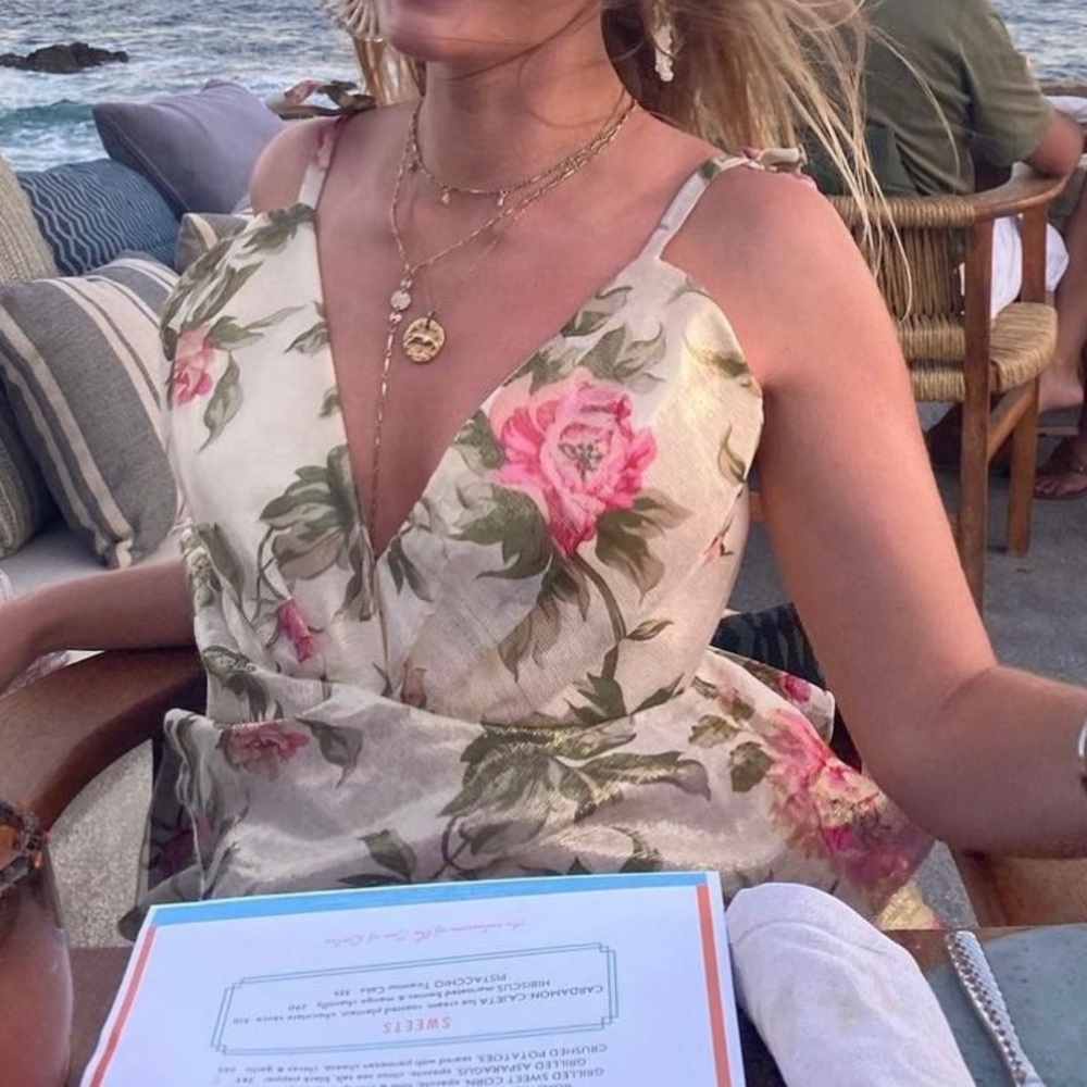 Alice McCall Salvatore Mini Dress- Floral Gold - Picture 4 of 12